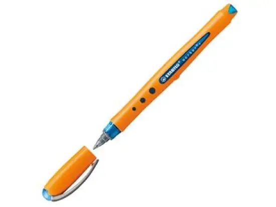 Tintenroller Stabilo 2016/41 worker+ fine 0,3mm (F), Edelstahlspitze, mit Kappe, blau