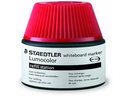 Whiteboardmarker-Nachfülltusche Staedtler 48851-2 488 51-2 Lumocolor rot, für Lumocolor 351, 351B, Flasche 30ml