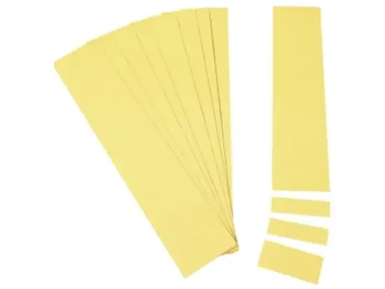 Einsteckkarte Ultradex 849202 12mm hoch/6cm gelb, Pack 220 Stk