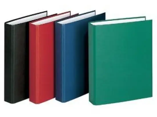 Ringbuch Veloflex 1153050 Basic A5, 4 Ringe Ø 25mm, Pappe/PP-Folie, D-Ring-Mechanik, blau, Pack 10 Stk