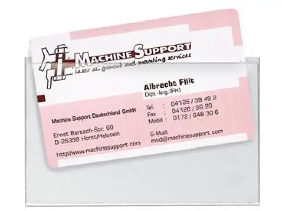 Visitenkartentasche Veloflex 2209000 Velocoll Innenmaß: 90 x 57 mm, selbstklebend, glasklar, Pack 12 Stk