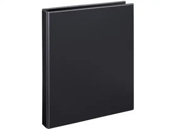 Ringbuch Veloflex 4144080 Comfort A4, 4 Ringe Ø 16 mm, Pappe/PVC-Folie, O-Ring-Mechanik, Innentasche, schwarz, Pack 15 Stk