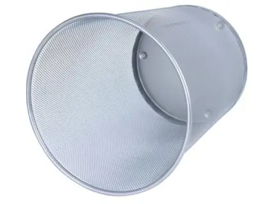 Papierkorb Wedo 65254 65 254 Office 18 Liter silber Drahtmetall