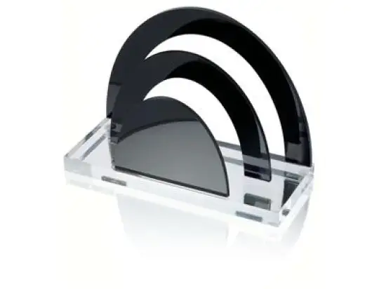 Briefständer Wedo 603001 60 3001 acryl exklusiv schwarz 2-Fächer Acryl 17x12x6,8cm