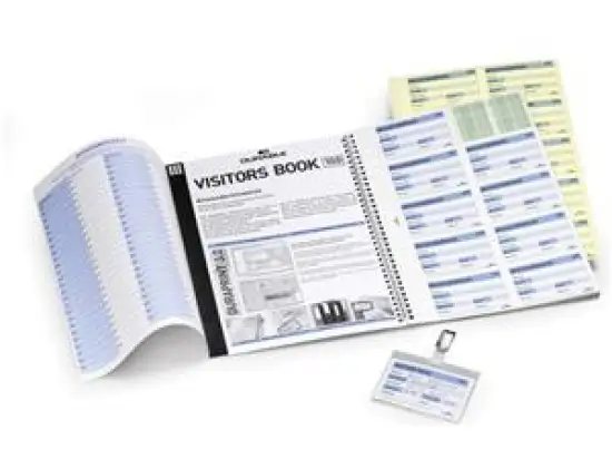 Besucherbuch-Nachfüllsatz Durable 1464-65 146465 Refill Visitor Book 100 Nachfüllsatz Englisch, mit Schildern für 1463