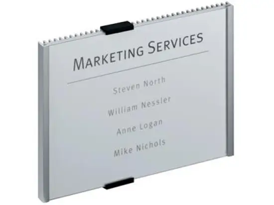 Türschild Durable 4805-23 480523 Info Sign 210 x 148 mm, silber, mit Einsteckschild