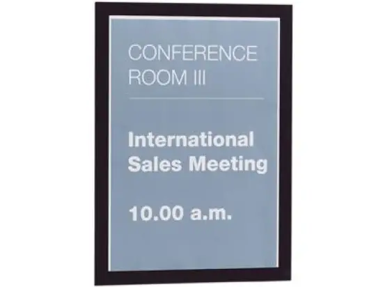 Magnetrahmen Durable 4872-01 487201 Duraframe A4 schwarz selbstklebend, Pack 2 Stk