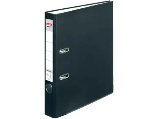 Ordner Herlitz 300007120 05450804 maX.file protect A4, 50mm, Pappe/PP-Folie, Wechselfenster, schwarz
