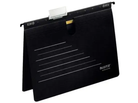Hängehefter Leitz 1924-30-95 19243095 Alpha Active Karton 275g, kaufmännische Heftung, schwarz, Pack 5 x 5 Stk