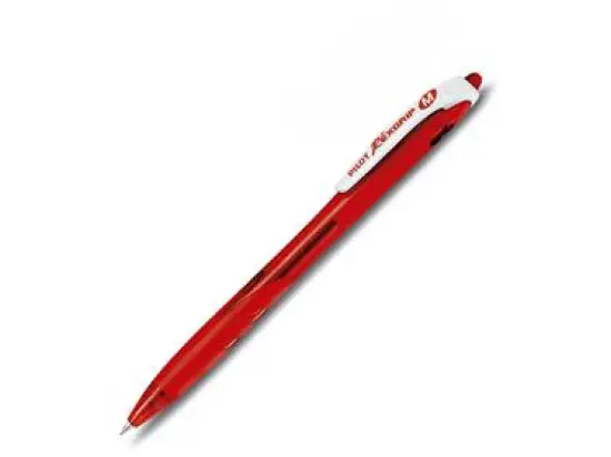 Kugelschreiber Pilot BRG-10M-RR-BG 2047702 Rex Grip Begreen M, BRG-10M-BG 0,4mm (M), Wechselmine, Druckmechanik, rot