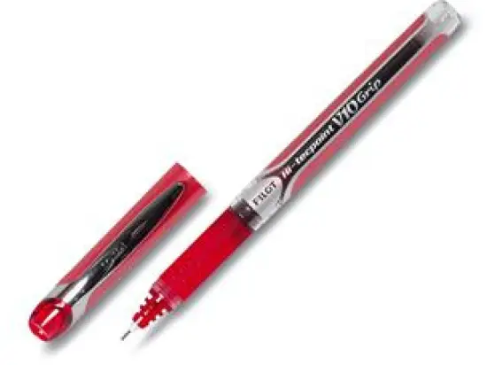 Tintenroller Pilot BXGPN-V10-R 2208002 Hi-Tecpoint V10 Grip 0,7mm, Edelstahlspitze, mit Kappe, rot