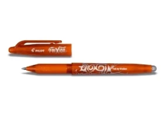 Tintenroller Pilot BL-FR7-O 2260006 FriXion ball 0.7 0,4mm, Edelstahlspitze, Wechselmine, mit Kappe, orange