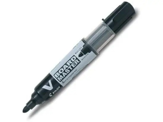 Whiteboardmarker Pilot WBMA-VBM-M-B-BG 5080701 V Board Master Begreen, WBMA-VBM-M-BG 2,3mm, Rundspitze, schwarz