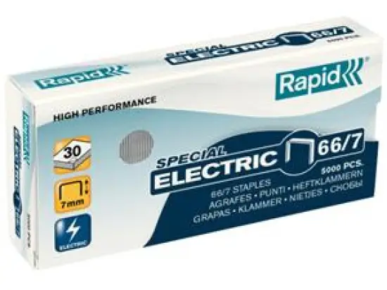 Heftklammern Rapid 24867900 Electric 66/7 verzinkt 5M, Pack 5000 Stk