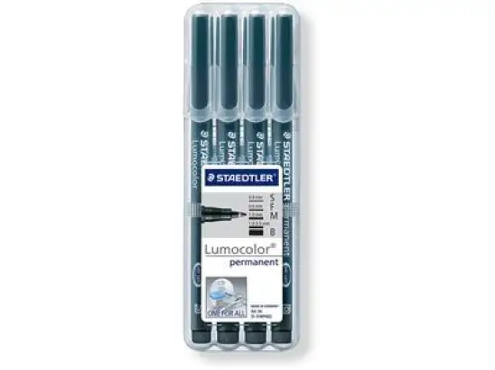 Universalstift Staedtler 31-9WP4GS Lumocolor 4er-Etui schwarz