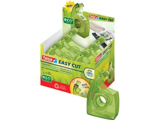 Klebefilm-Handabroller Tesa 57956-00000-00 Easy Cut ecoLogo 19mmx33m grün
