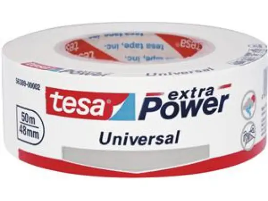 Gewebeband Tesa 56389-00002-06 extra Power Universal 50 mm x 50 m, weiß