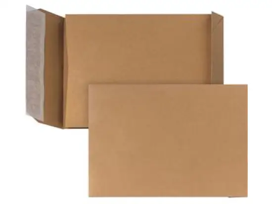 Faltentasche Posthorn 00014060 C5 (162 x 229 mm), Natronpapier 110g, ohne Fenster, Haftklebung, 30mm-Stehboden, braun, Pack 250 Stk