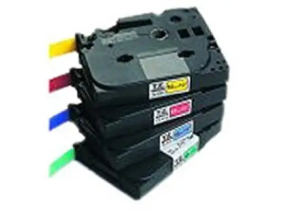 Schriftband-Kassette Brother TZe-731 schwarz auf grün 12mm/8m laminiert