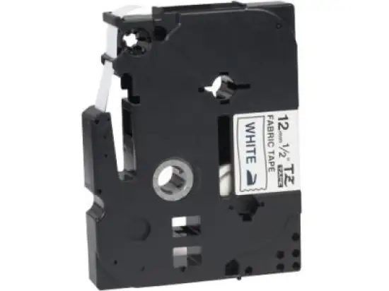 Schriftband-Kassette Brother TZe-FA4 blau auf weiß 18mm/3m Textilband unlaminiert