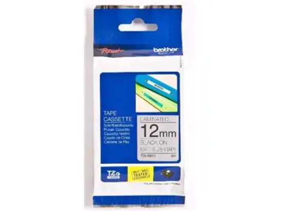 Schriftband-Kassette Brother TZe-M931 schwarz auf silber-metallic 12mm/8m laminiert