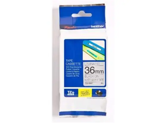 Schriftband-Kassette Brother TZe-M961 schwarz auf silber-metallic 36mm/8m laminiert