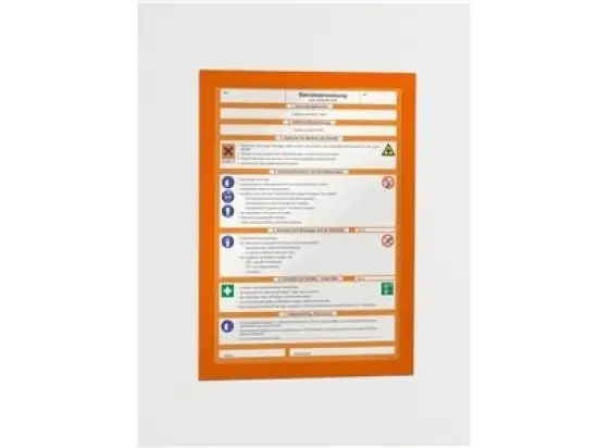 Magnetrahmen Durable 4872-09 487209 Duraframe A4 orange selbstklebend, Pack 2 Stk