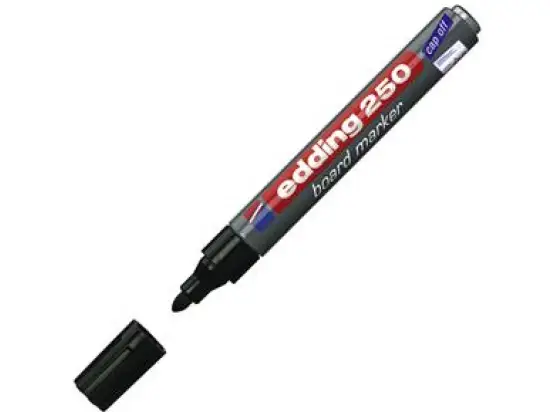 Whiteboardmarker Edding 250 4-250001 1,5-3mm, Rundspitze, schwarz