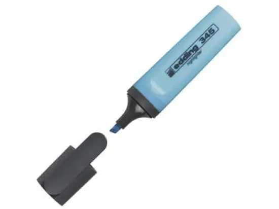 Textmarker Edding 345 4-345010 2-5mm, Keilspitze, hellblau