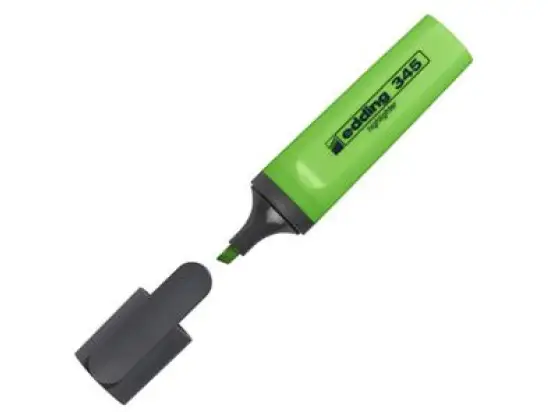 Textmarker Edding 345 4-345011 2-5mm, Keilspitze, hellgrün