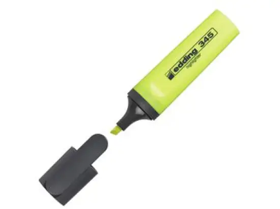 Textmarker Edding 345 4-345005 2-5mm, Keilspitze, gelb