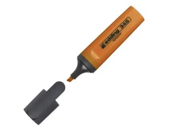 Textmarker Edding 345 4-345006 2-5mm, Keilspitze, orange