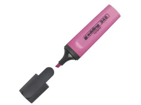 Textmarker Edding 345 4-345009 2-5mm, Keilspitze, rosa