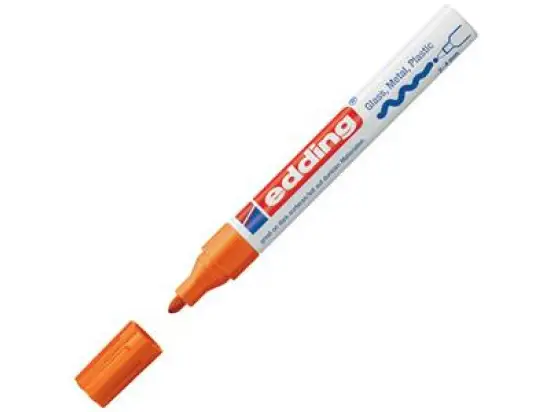 Glanzlack-Marker Edding 750 4-750006 2-4mm, Rundspitze, orange