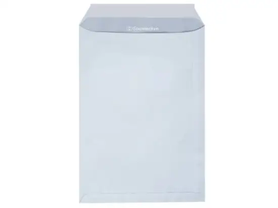 Versandtasche Soennecken 327212401 2077 C4 ohne Fenster/haftklebend weiß 90g, Pack 250 Stk