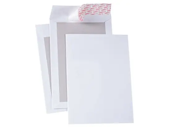 Versandtasche Soennecken 327214901 2916 C4 ohne Fenster/haftklebend weiß Papprückwand 120g, Pack 100 Stk