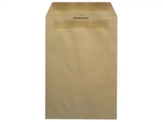 Versandtasche Soennecken 327214470 2952 B4 ohne Fenster/selbstklebend braun 110g, Pack 250 Stk