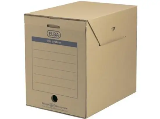 Archivbox Elba 100421092 83527 tric system A4, Wellpappe, naturbraun