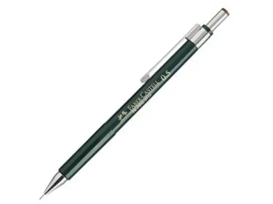 Druckbleistift Faber-Castell 136500 TK-Fine 9715 Minenstärke: 0,5mm, Schaftfarbe: grün
