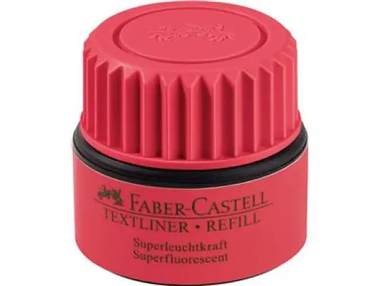 Textmarker-Nachfüllfass Faber-Castell 154921 Textliner 1549 Refill rot, Flasche 30ml
