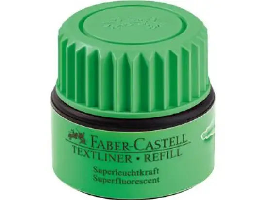 Textmarker-Nachfüllfass Faber-Castell 154963 Textliner 1549 Refill grün, Flasche 30ml