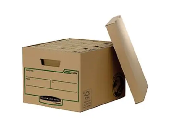 Archivbox Fellowes 4470601 Bankers Box, Earth Series braun, mit Deckel