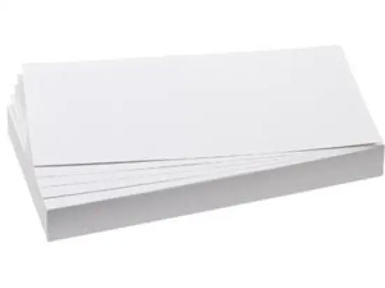 Moderationskarten Franken UMZ102009 UMZ 1020 09 Rechteck, 95 x 205 mm, weiß, Pack 500 Stk