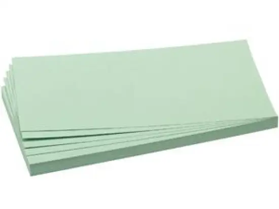 Moderationskarten Franken UMZ102019 UMZ 1020 19 Rechteck, 95 x 205 mm, grün, Pack 500 Stk