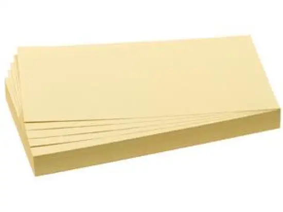 Moderationskarten Franken UMZ102004 UMZ 1020 04 Rechteck, 95 x 205 mm, gelb, Pack 500 Stk