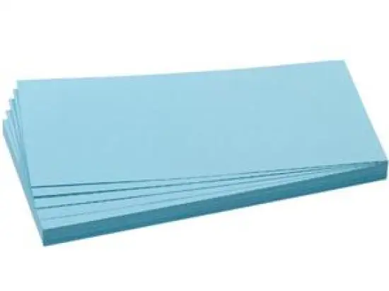 Moderationskarten Franken UMZ102018 UMZ 1020 18 Rechteck, 95 x 205 mm, blau, Pack 500 Stk