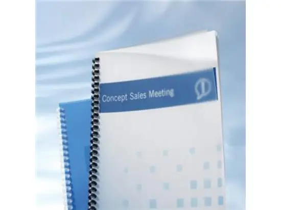 Umschlagmaterial GBC IB387159 Polycovers transparent 0,45mm/A4, Pack 50 Stk