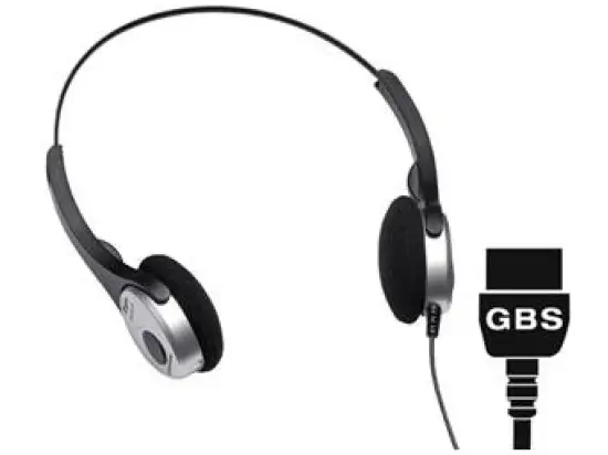 Kopfhörer Grundig PCC5651 Digta 565 GBS Überkopfbügel, mit Schnelltrennkupplung, GBS-Stecker (Grundig-Stecker)