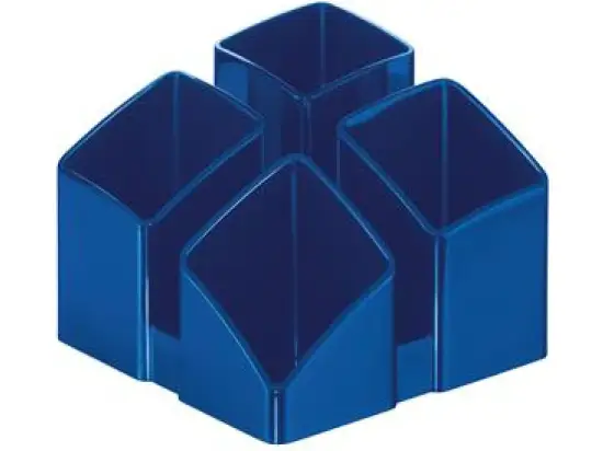 Köcher HAN 17450-14 Scala Kunststoff (PS), blau mit 4 Fächern