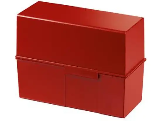 Karteibox HAN 975-17 A5-quer, rot